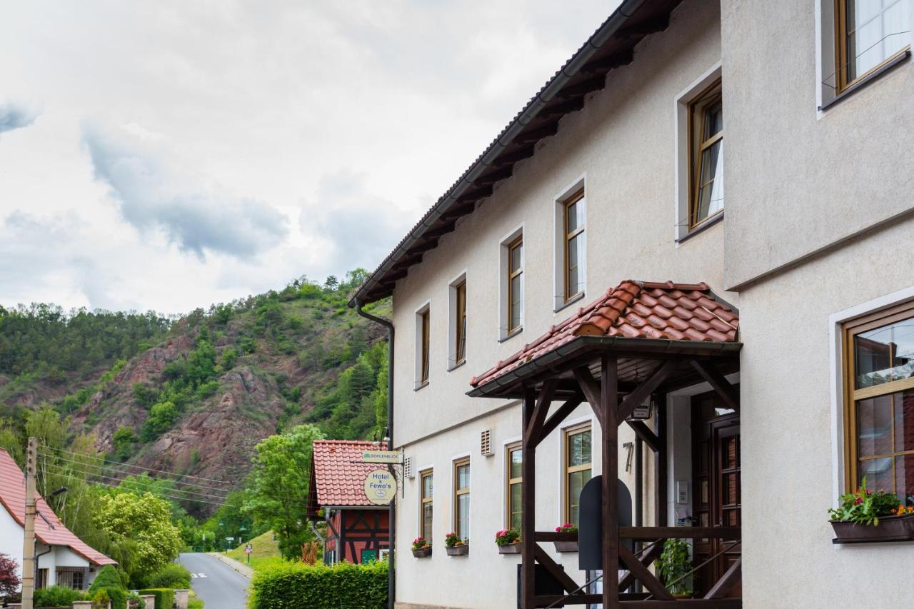 Hotel & Ferienwohnungen Bohlenblick Saalfeld Saale Exteriér fotografie