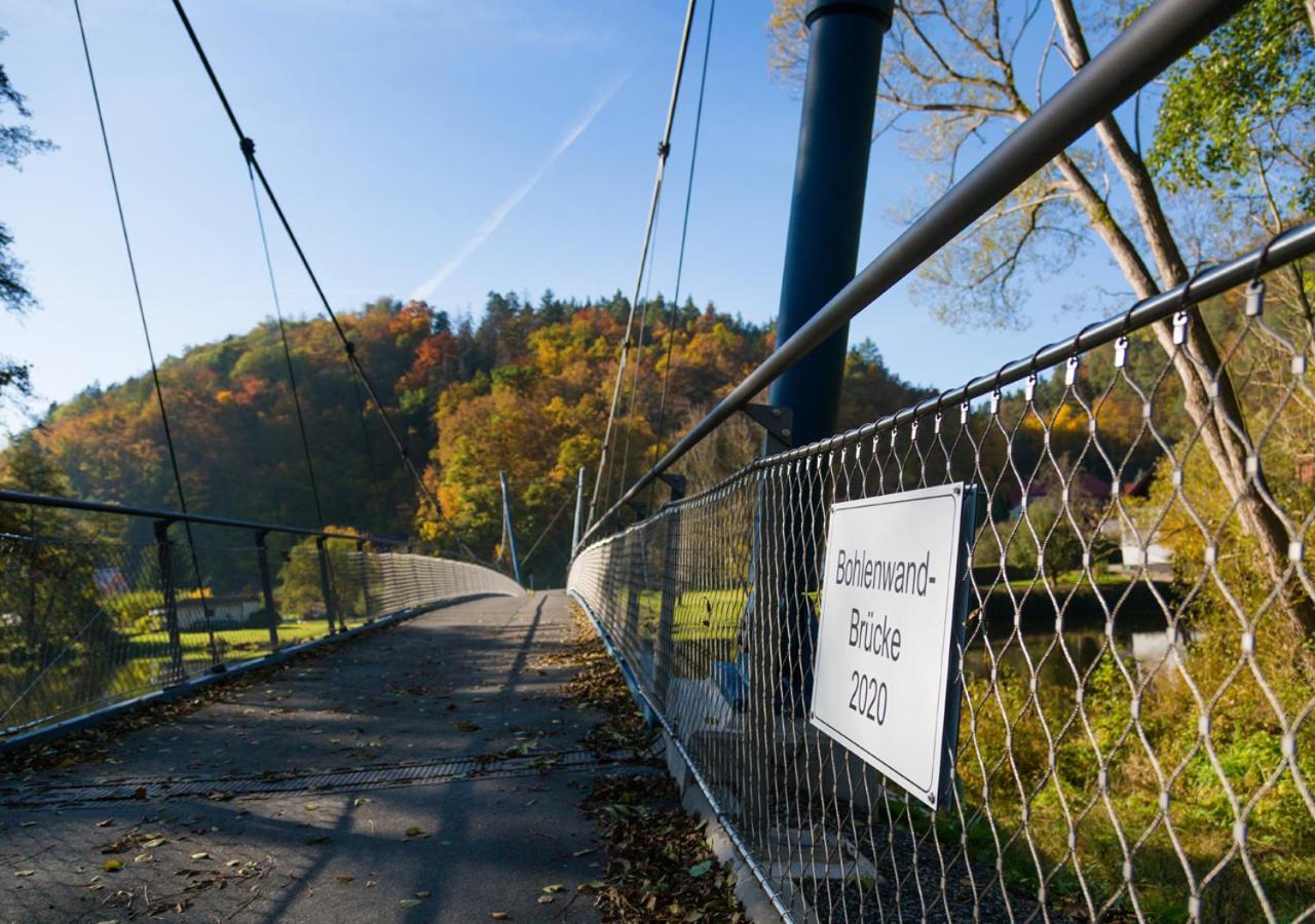 Hotel & Ferienwohnungen Bohlenblick Saalfeld Saale Exteriér fotografie